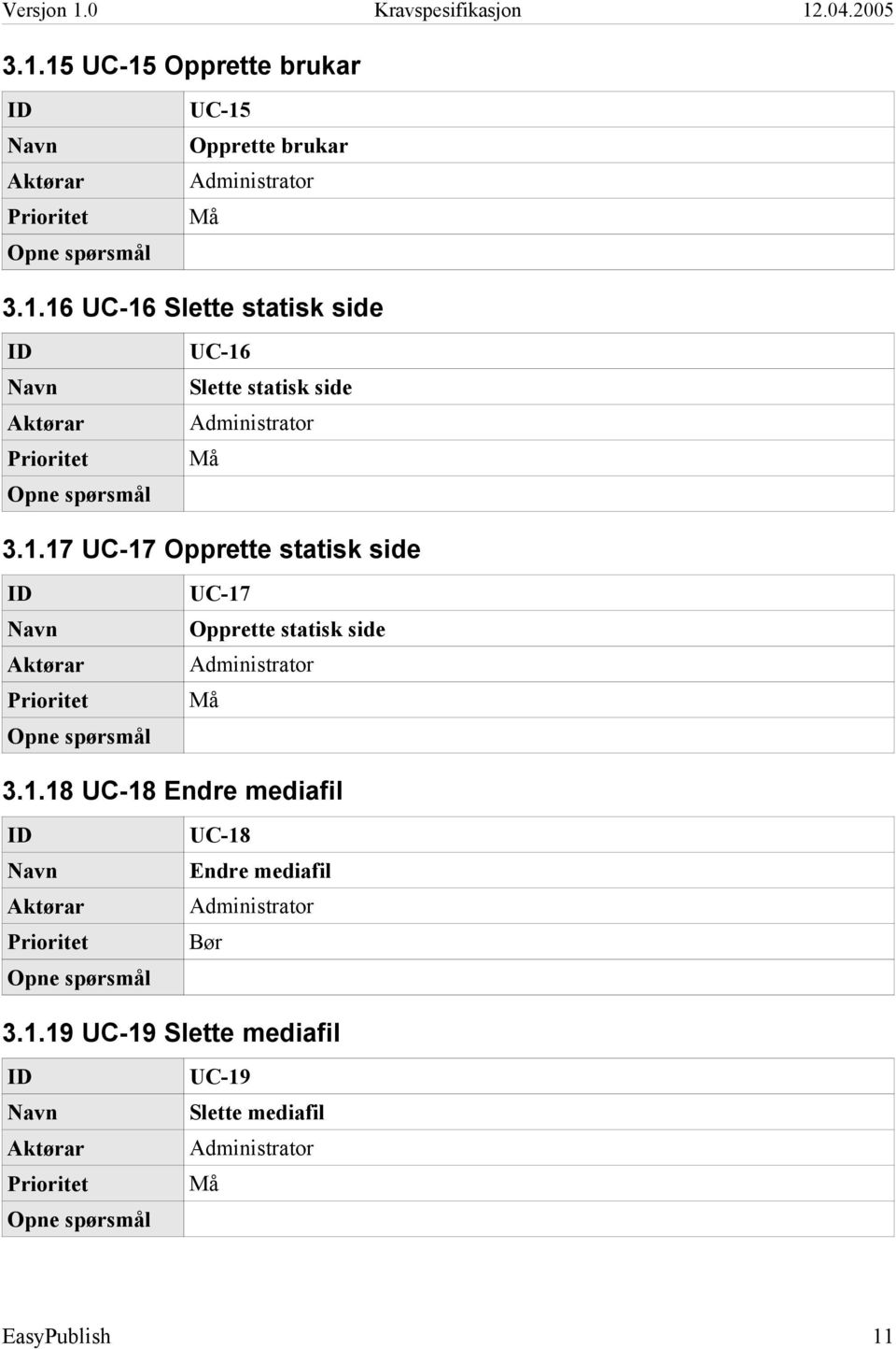 1.19 UC-19 Slette mediafil UC-19 Slette mediafil EasyPublish 11