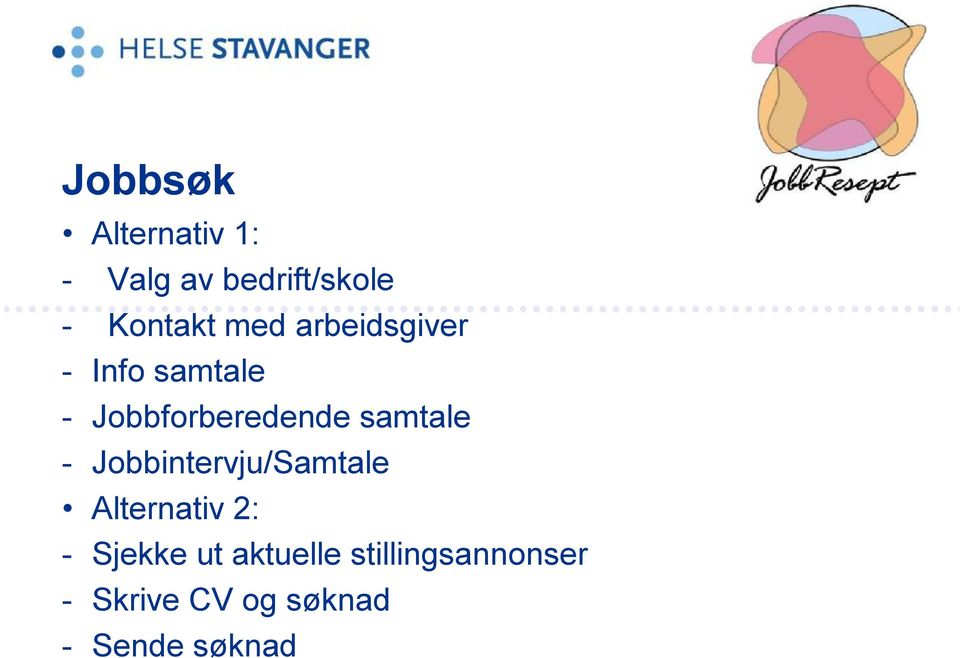 samtale - Jobbintervju/Samtale Alternativ 2: - Sjekke ut