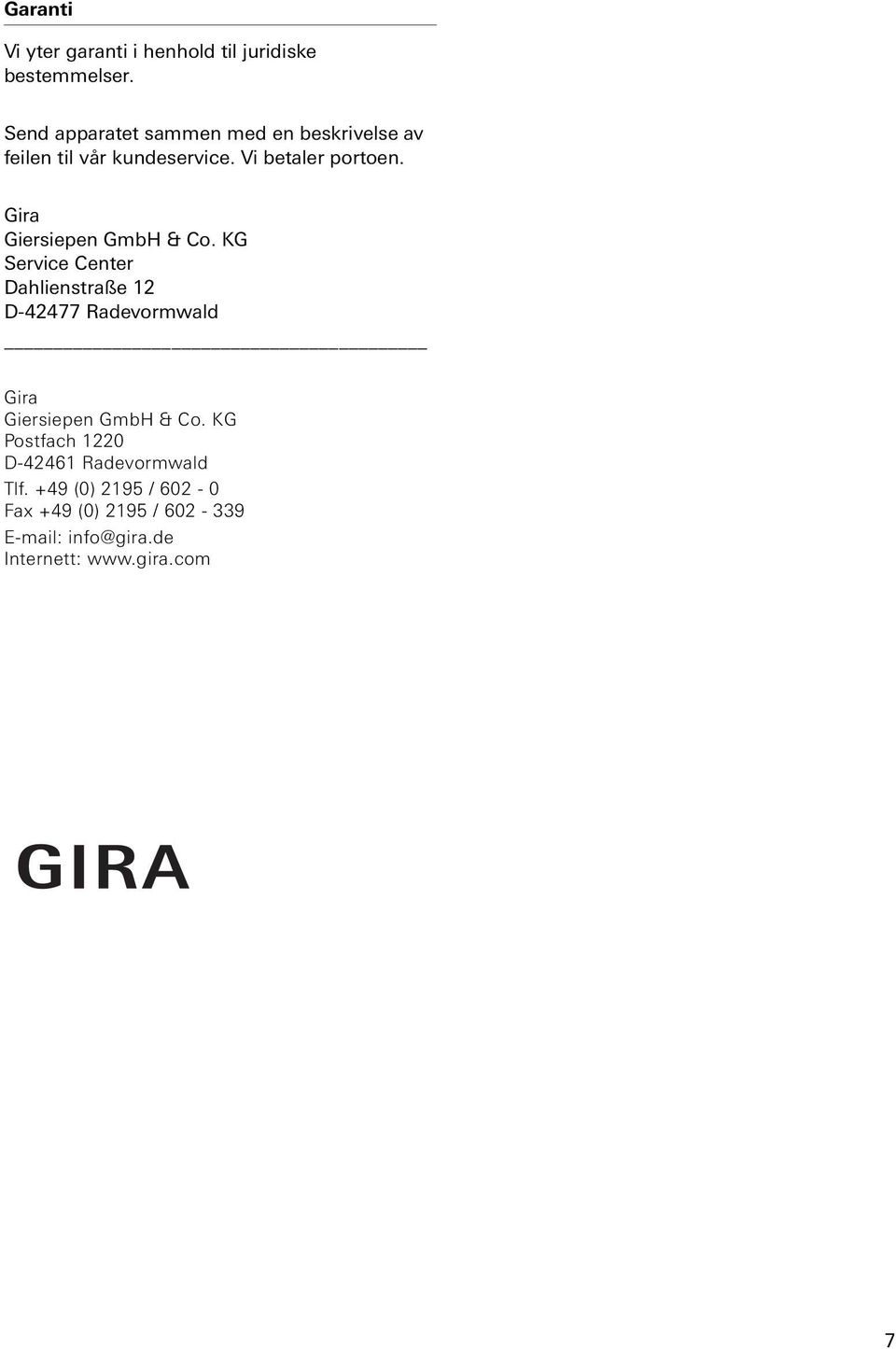 Gira Giersiepen GmbH & Co.