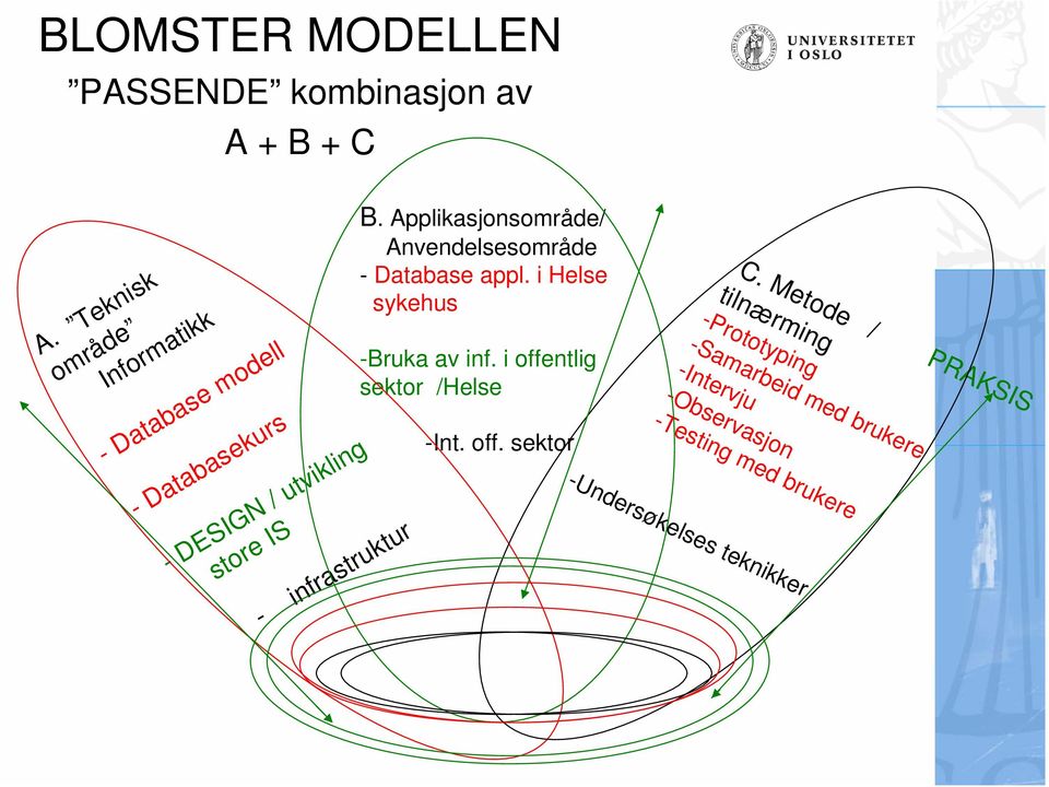 Metode / PRAKSIS tilnærming -Prototyping -Samarbeid med brukere -Intervju -Observasjon -Testing med brukere