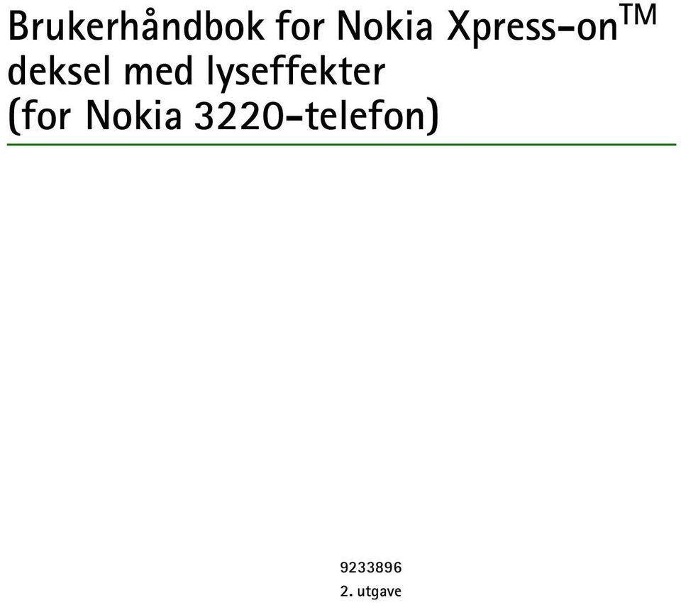 lyseffekter (for Nokia