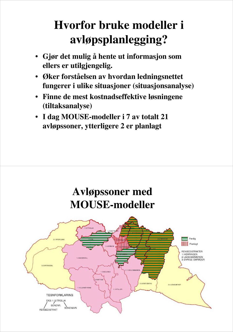 Øker forståelsen av hvordan ledningsnettet fungerer i ulike situasjoner (situasjonsanalyse)