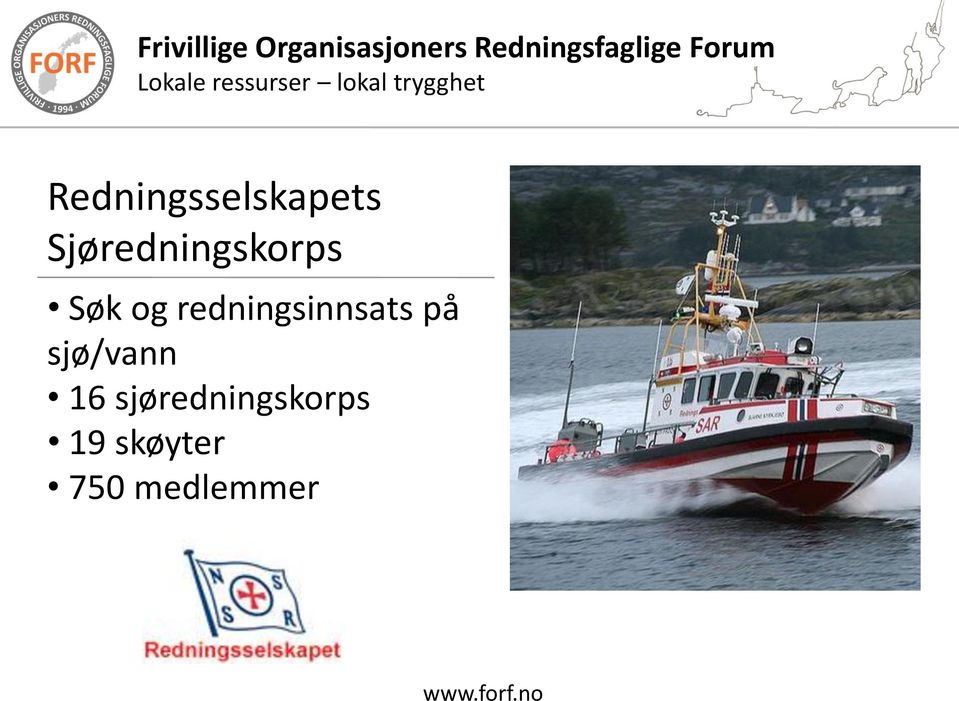 redningsinnsats på sjø/vann