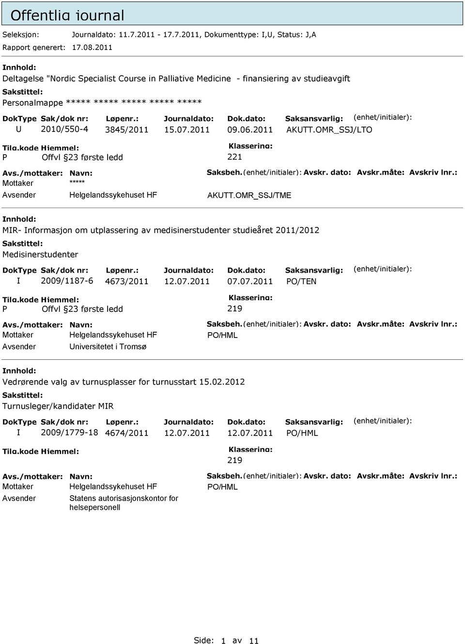 2011 AKTT.OMR_SSJ/LTO Mottaker ***** AKTT.