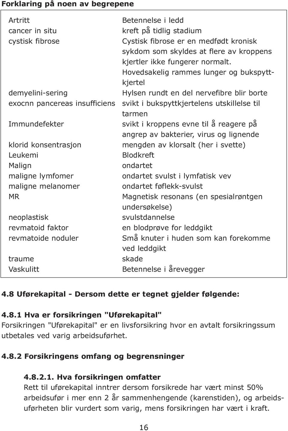 kjertler ikke fungerer normalt.