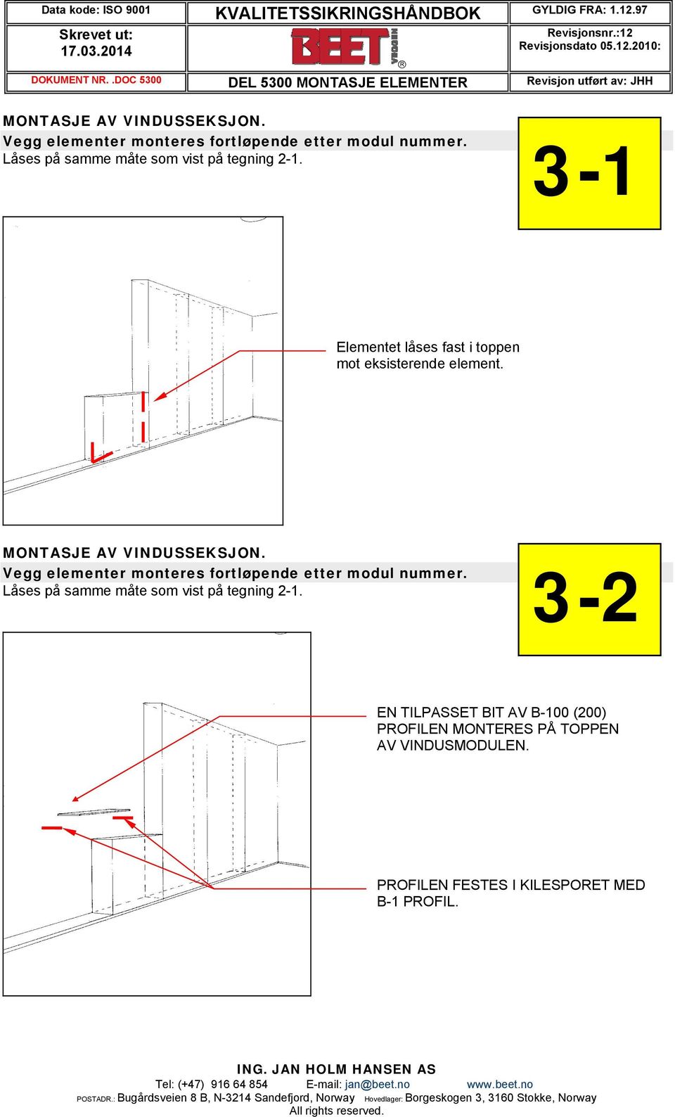 3-2 EN TILPASSET BIT AV B-100 (200) PROFILEN