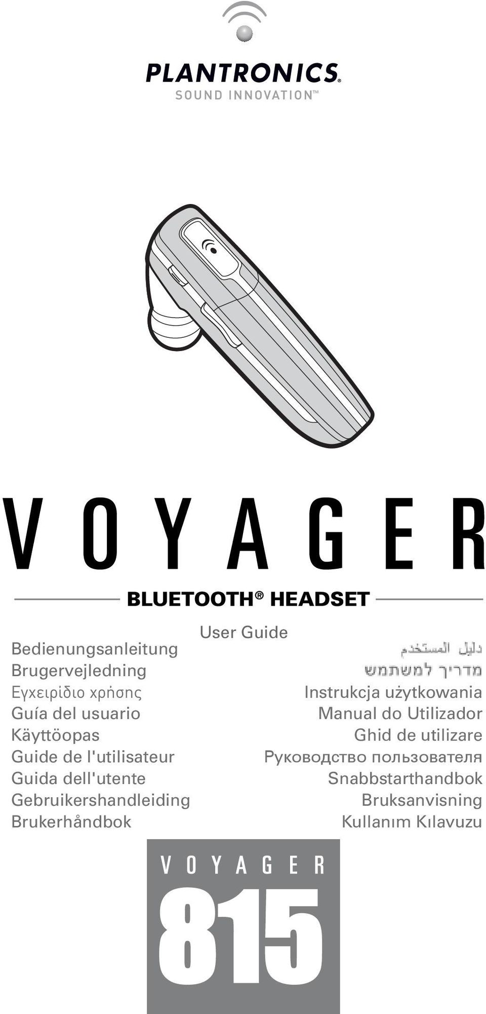 Gebruikershandleiding Brukerhåndbok BLUETOOTH HEADSET User