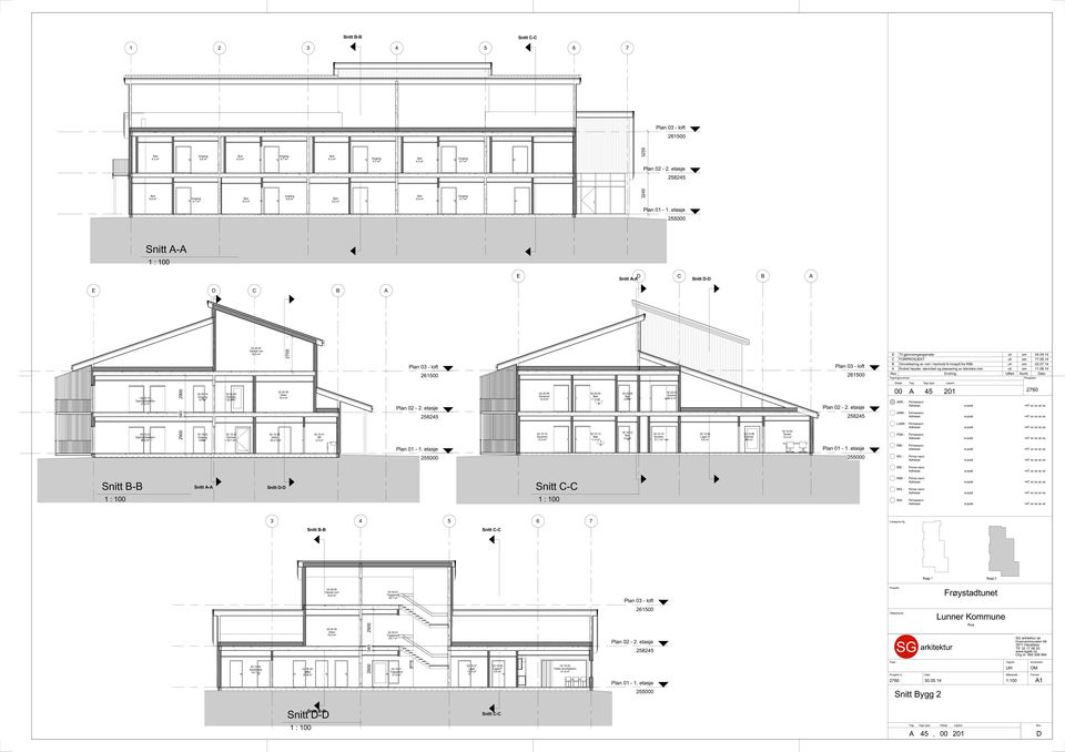 14 Endret høyder, takvinkel og plassering av tekniske r 11.06.14 02.20.15 27.0 m² 2900 345 02.20.14 5.7 m² 02.20.29 52.8 m² 02.20.30 Utstyr 19.3 m² Plan 02-2. etasje 258245 02.20.06 12.6 m² 02.20.05 11.