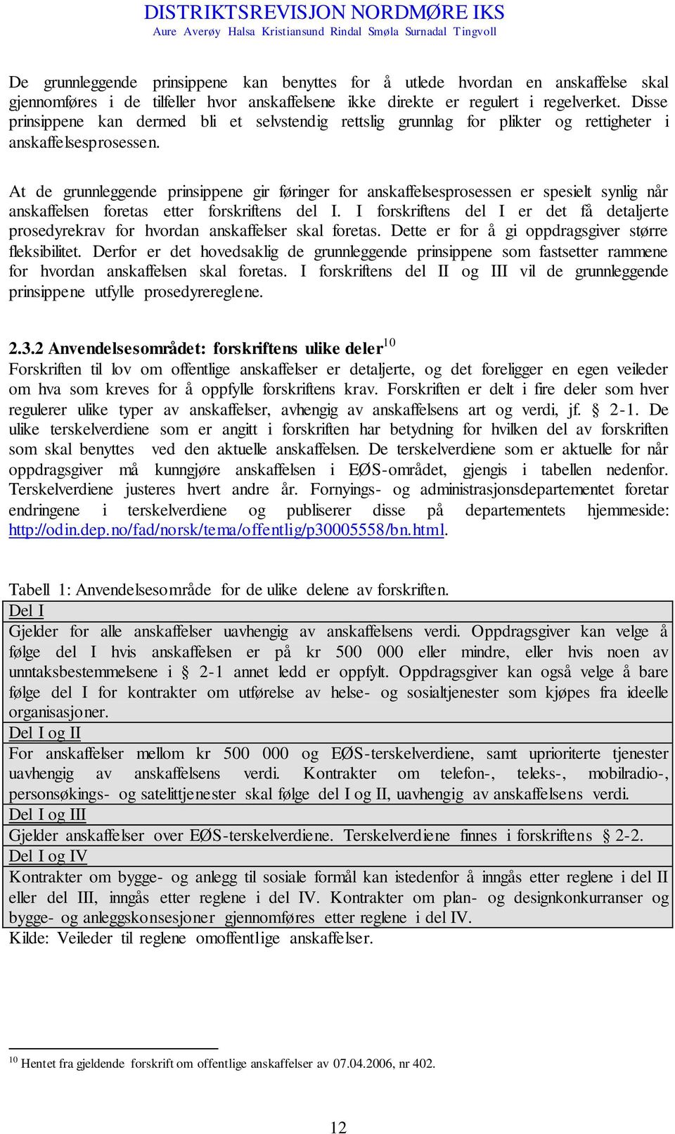 At de grunnleggende prinsippene gir føringer for anskaffelsesprosessen er spesielt synlig når anskaffelsen foretas etter forskriftens del I.