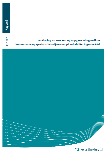 ANSVARSAVKLARING Anbefalinger fra arbeidsgruppe - rapport om «Avklaring av ansvars- og oppgavedeling