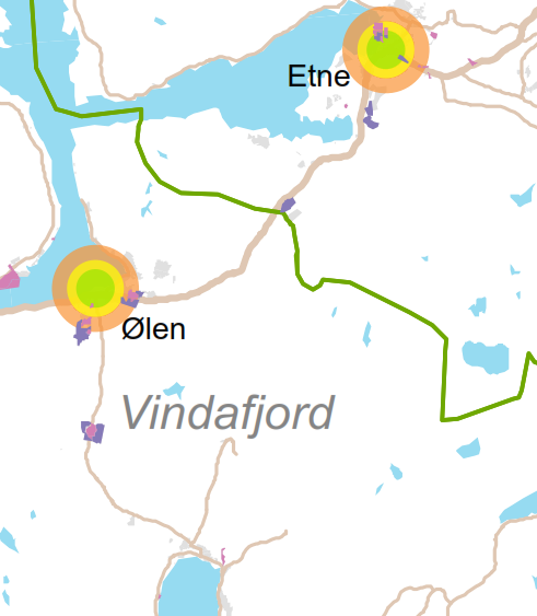 Planen omhandlar nivåa i senterstruktur frå regionsenter til grendesenter med tydelege føringar for lokalisering av ulike typar næringsverksemd.