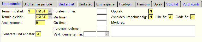 Undervisningsenhet samlebilde Opprette undervisningsenheter med rutine 408.001-oppretting av undervisningsenheter Rutine 408.