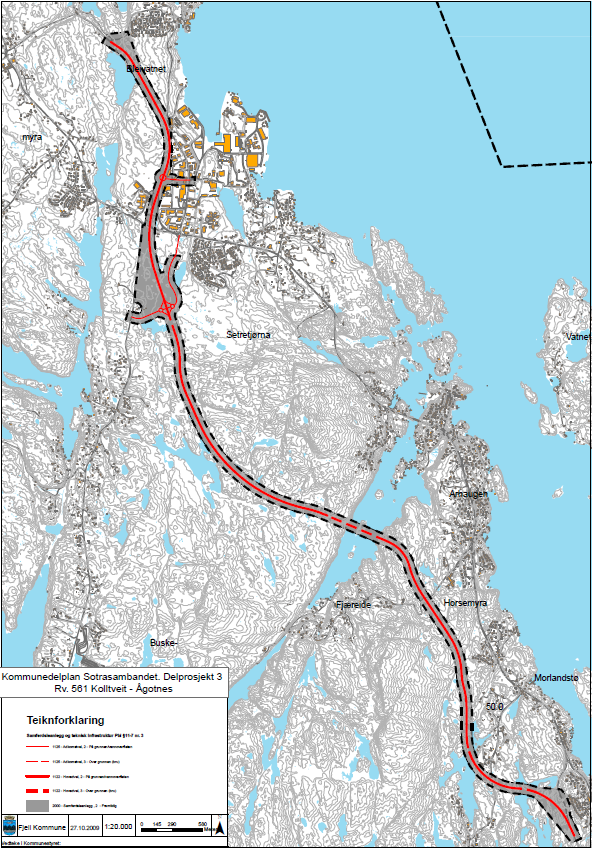 Figur 1: planområde frå Kolltveit