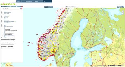 Viktige kartverktøy Miljøstatus kart mange kartlag gir god oversikt http://www.miljostatus.