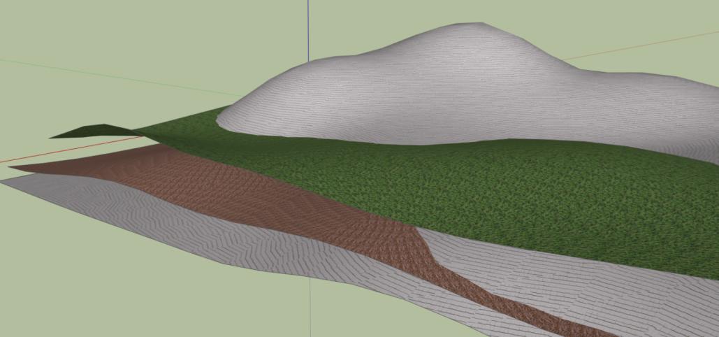 Terrengoverflate modellen leveres som LandXML triangel modell fra Novapoint (Kodes vha navn/kode på triangulert flate) Grunnforholdmodell: