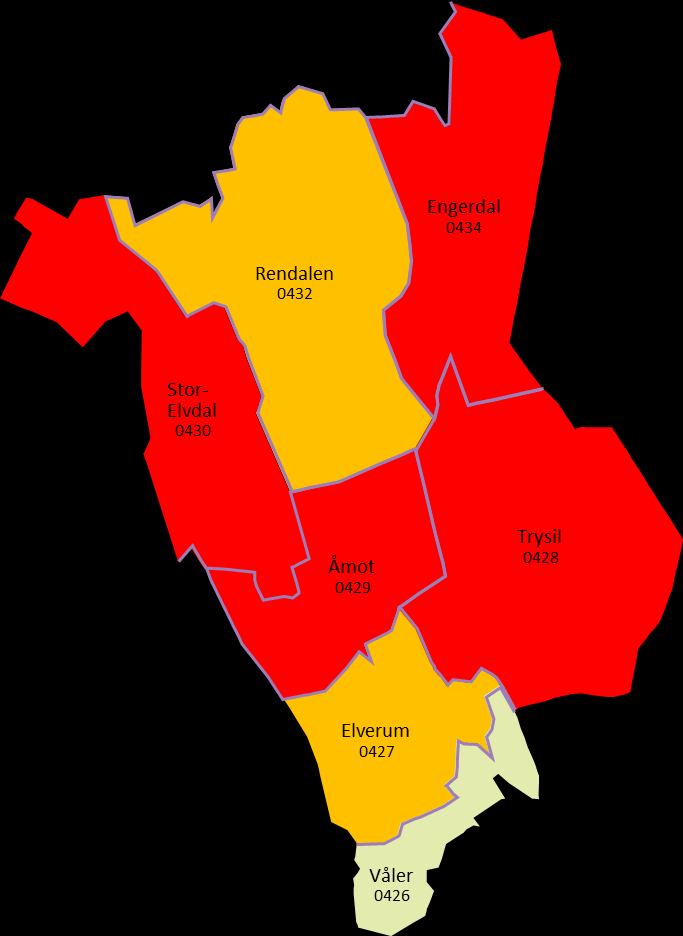 Vurderingen av alternativer Stor-Elvdal, Rendalen og Engerdal Stor-Elvdal, Åmot,