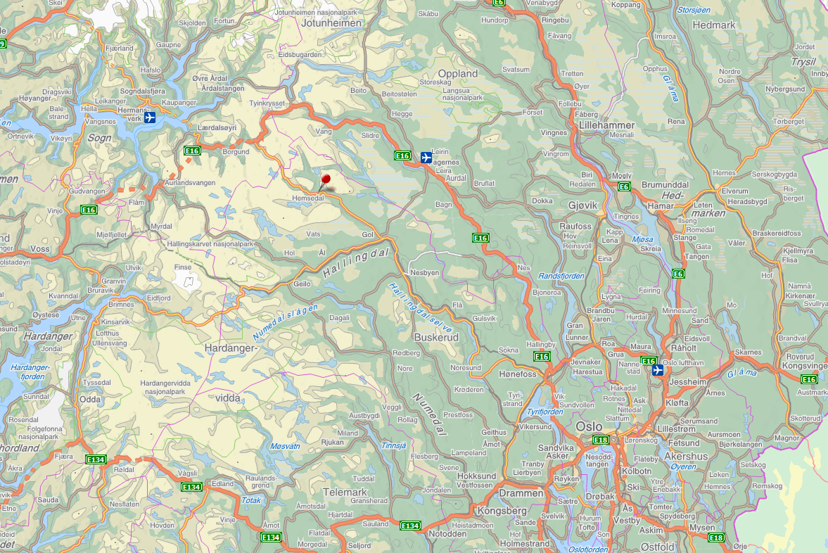 Figur 1. Lokalisering av Venås bru (kilde: www.finn.