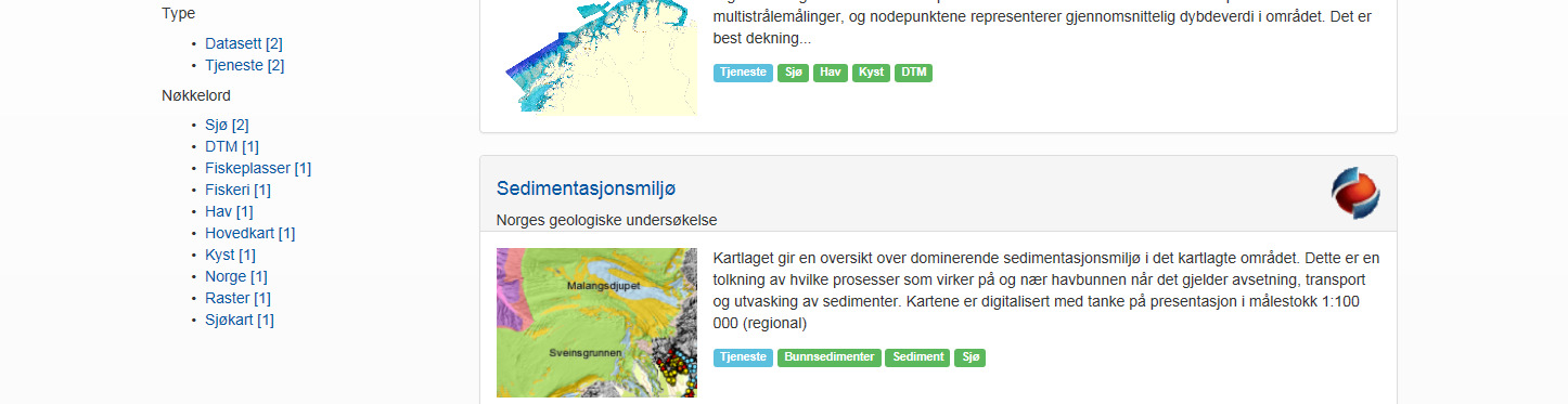 Geonorge Søke se på - koble opp - laste ned Forbedret I dag har vi et