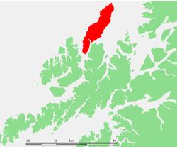 Havoverflate 59 km 2 Inkl. ferdselsforbud 82 km 2 Inkl.