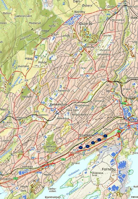 Store utbyggingsprosjekter Akershus Fv. 156 Prof. Kohts vei: Markveien Gml. Drammensvei (Bærum) Ca.