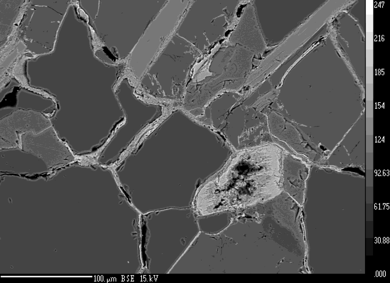 NORWAT: Electron microprobe analysis shows that jarosite K + was substituted by H 3 O + & Fe-deficent! H-jarosite FeOOH Degraded pyrrhotite (Fe+Al)/S (atomic %) 1.55 1.50 1.45 1.40 1.35 1.30 1.