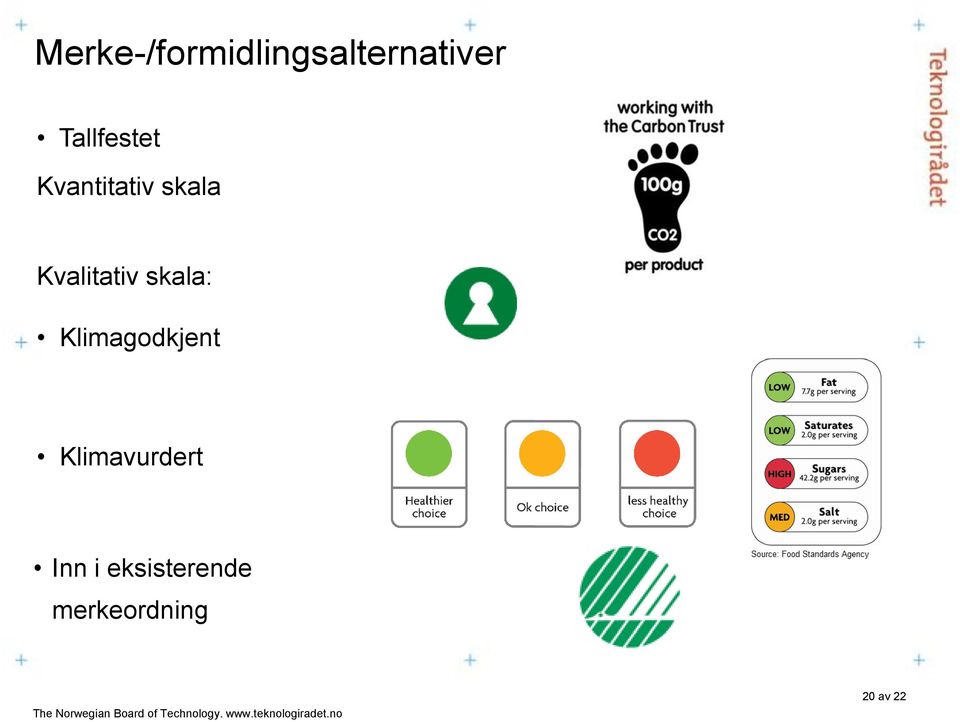 Kvalitativ skala: Klimagodkjent