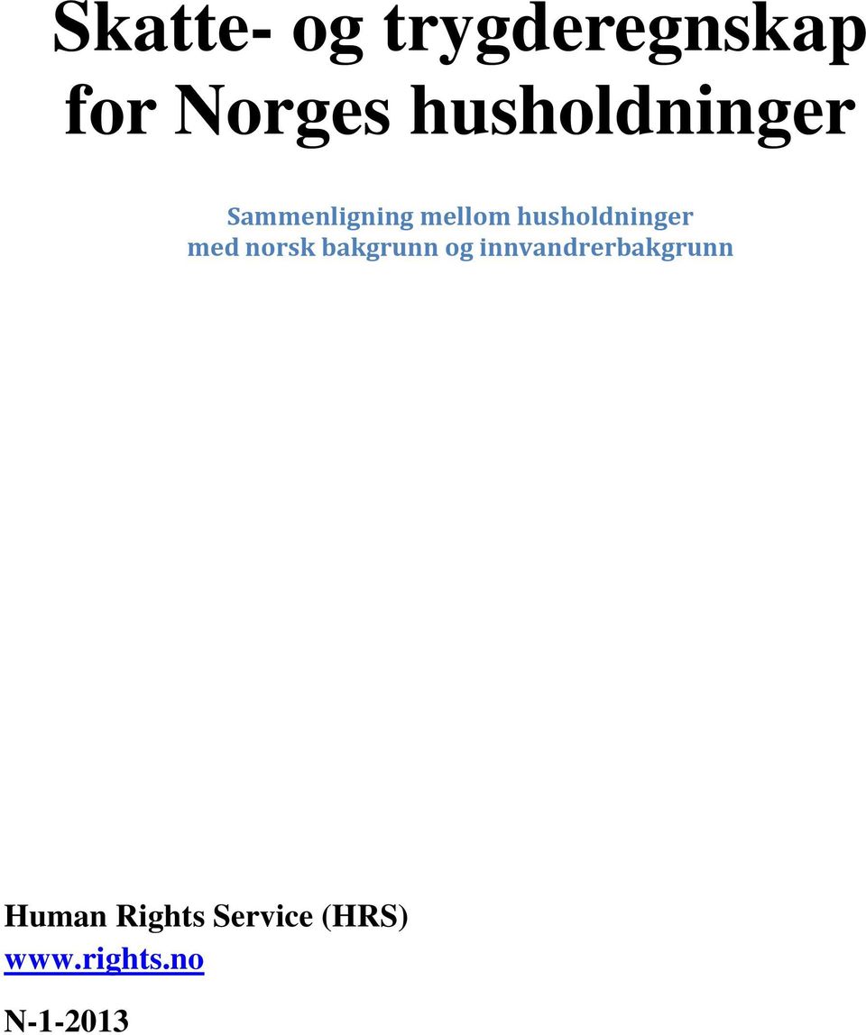 husholdninger med norsk bakgrunn og