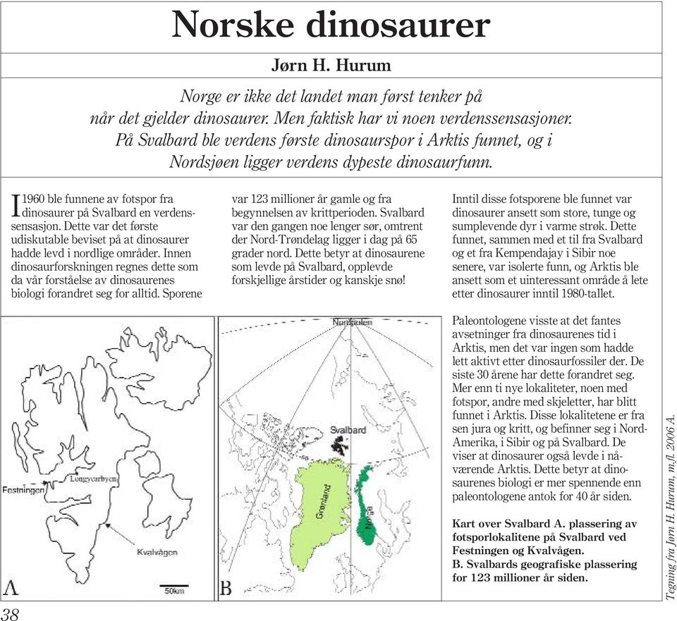 Dette var det første udiskutable beviset på at dinosaurer hadde levd i nordlige områder. Innen dinosaurforskningen regnes dette som da vår forståelse av dinosaurenes biologi forandret seg for alltid.