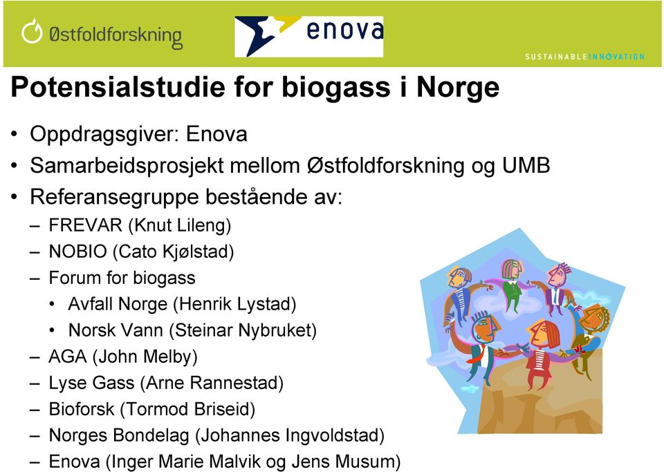 Avfall Norge (Henrik Lystad) Norsk Vann (Steinar Nybruket) AGA (John Melby) Lyse Gass (Arne