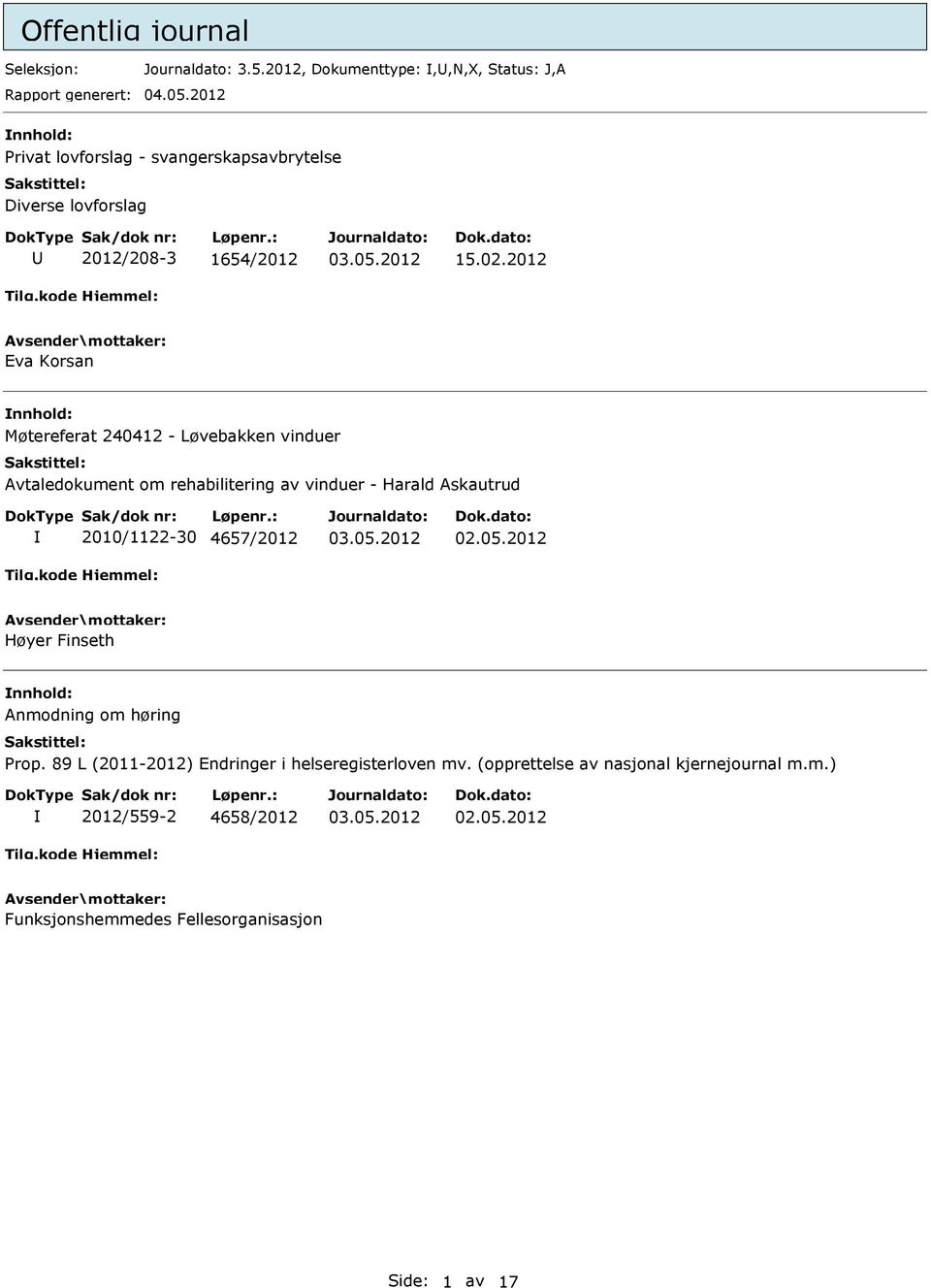 2012 Eva Korsan Møtereferat 240412 - Løvebakken vinduer Avtaledokument om rehabilitering av vinduer - Harald Askautrud 2010/1122-30