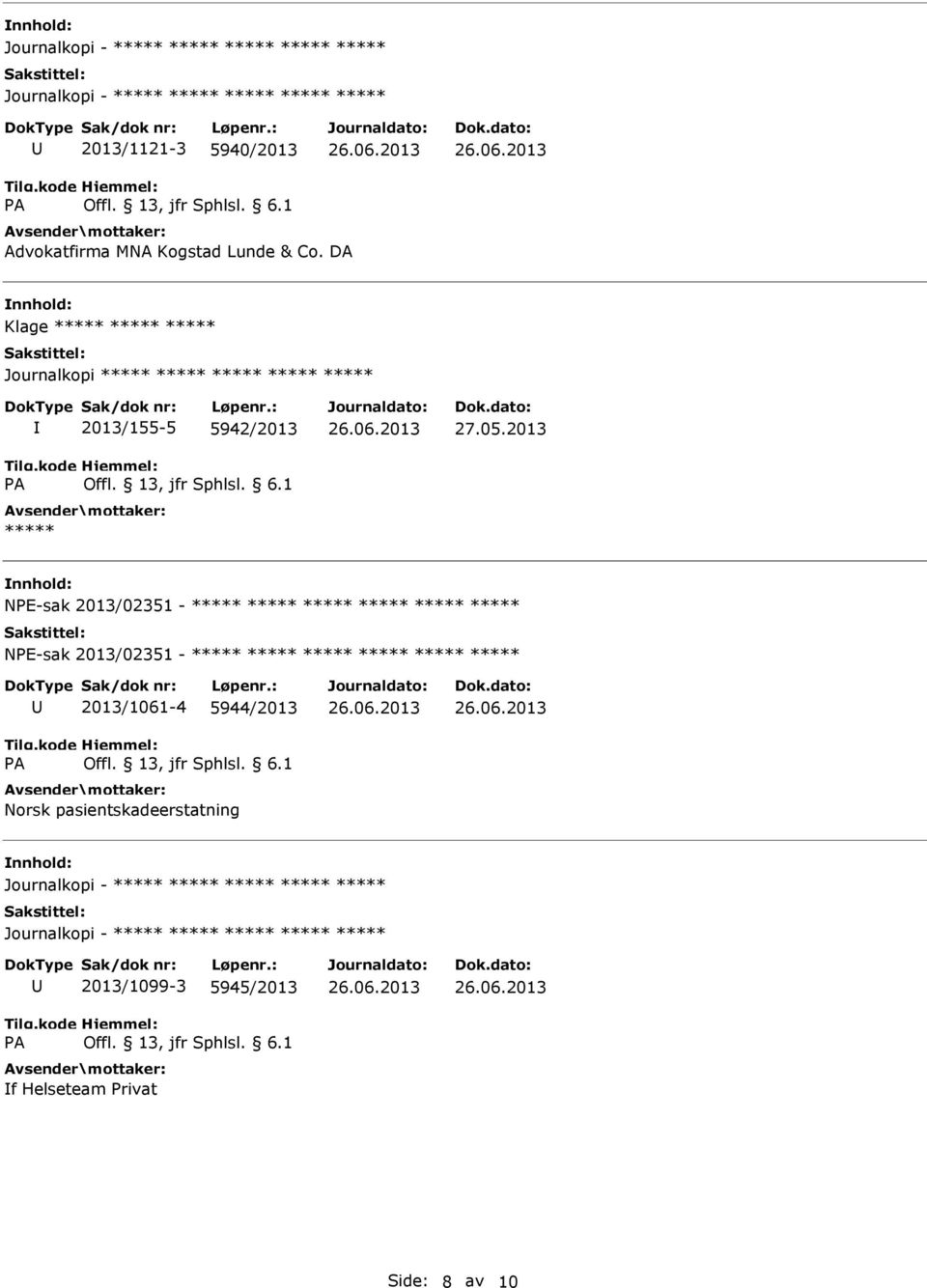 2013 NPE-sak 2013/02351 - NPE-sak 2013/02351-2013/1061-4