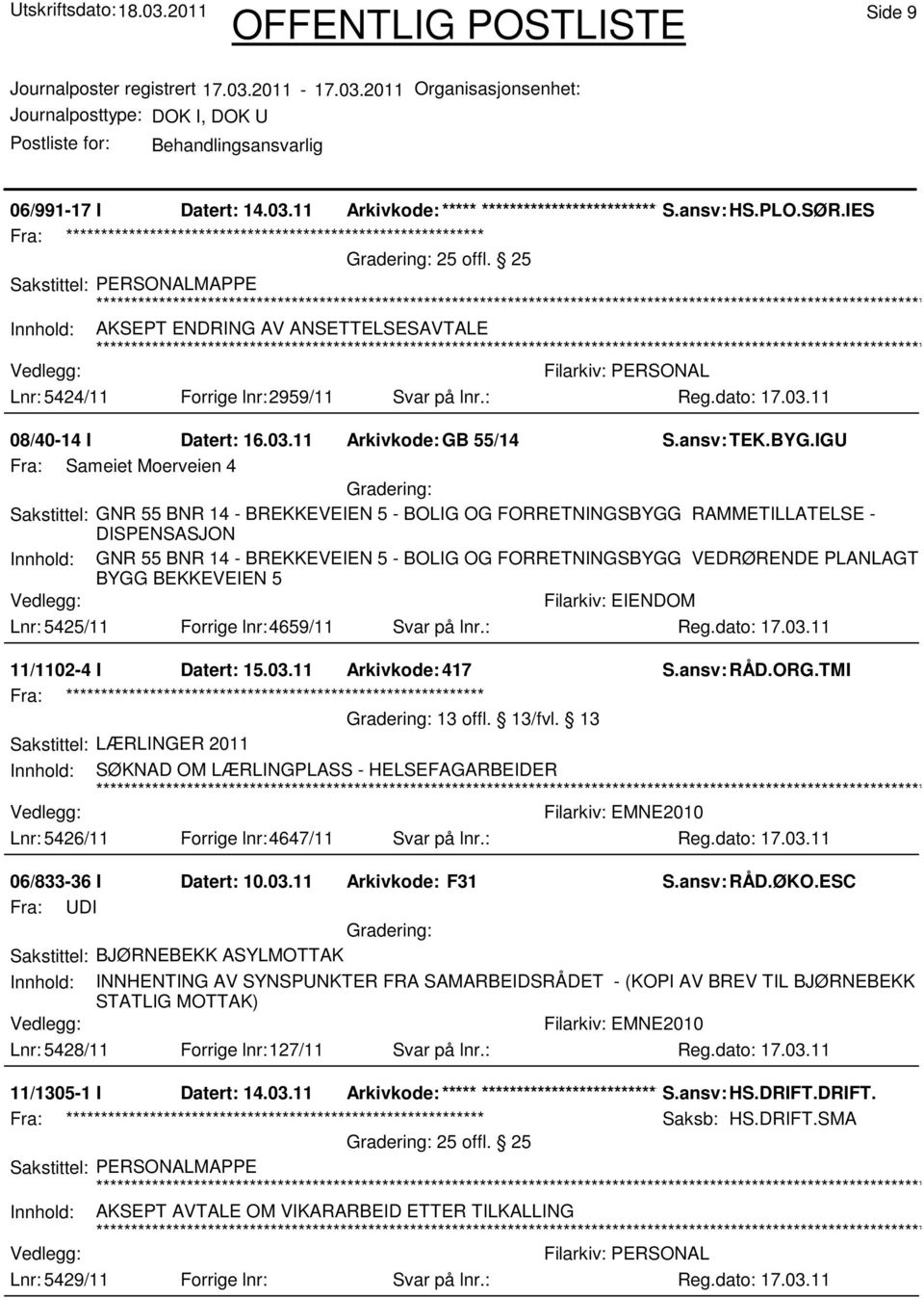 IGU Fra: Sameiet Moerveien 4 Sakstittel: GNR 55 BNR 14 - BREKKEVEIEN 5 - BOLIG OG FORRETNINGSBYGG RAMMETILLATELSE - DISPENSASJON Innhold: GNR 55 BNR 14 - BREKKEVEIEN 5 - BOLIG OG FORRETNINGSBYGG