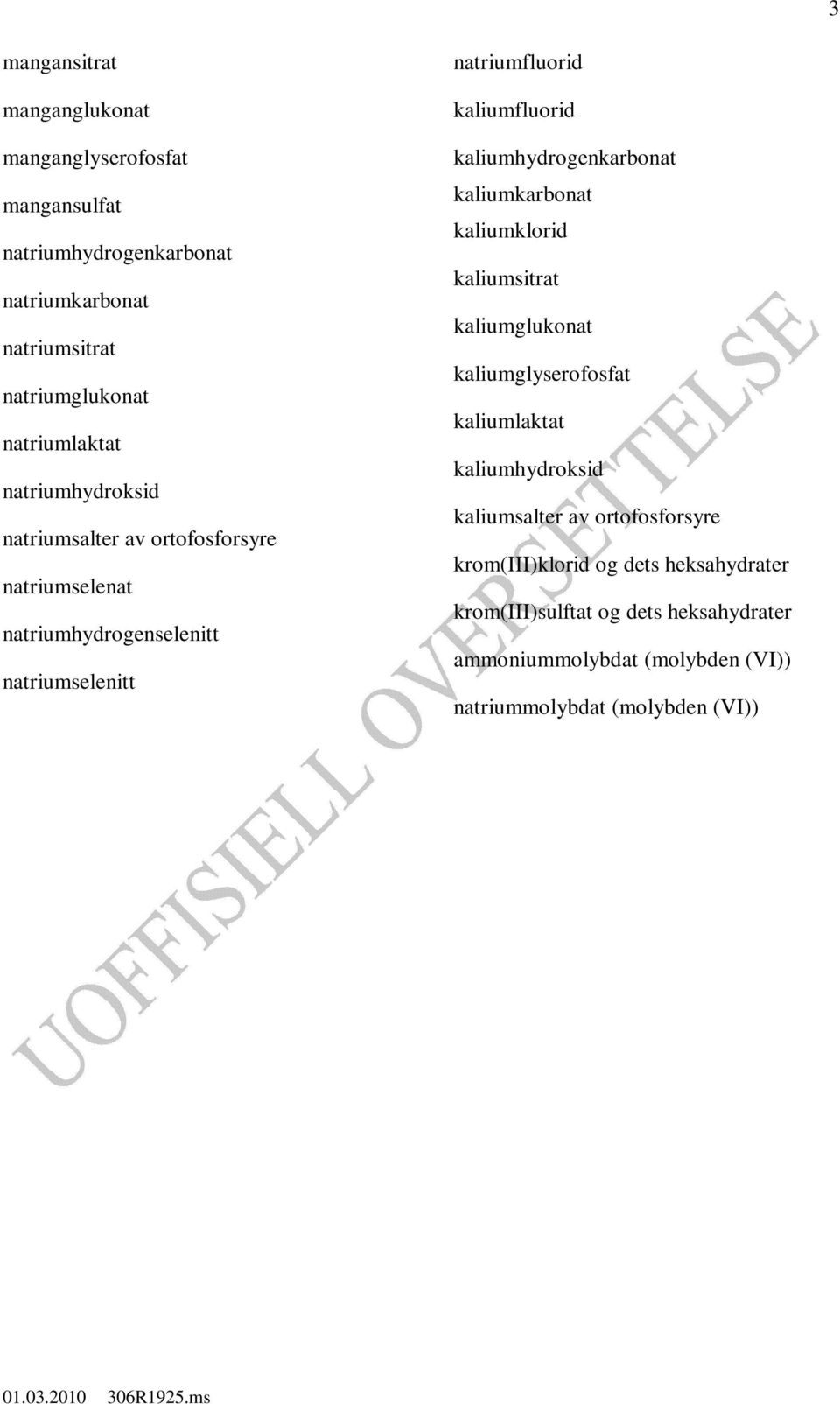 kaliumfluorid kaliumhydrogenkarbonat kaliumkarbonat kaliumklorid kaliumsitrat kaliumglukonat kaliumglyserofosfat kaliumlaktat kaliumhydroksid