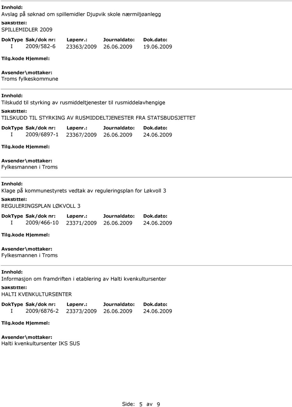 STATSBDSJETTET 2009/6897-1 23367/2009 nnhold: Klage på kommunestyrets vedtak av reguleringsplan for Løkvoll 3 REGLERNGSPLAN LØKVOLL 3