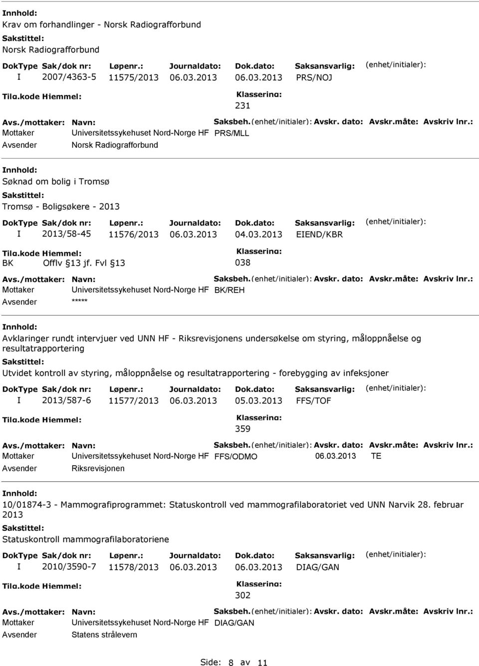 Riksrevisjonens undersøkelse om styring, måloppnåelse og resultatrapportering tvidet kontroll av styring, måloppnåelse og resultatrapportering - forebygging av infeksjoner 2013/587-6 11577/2013