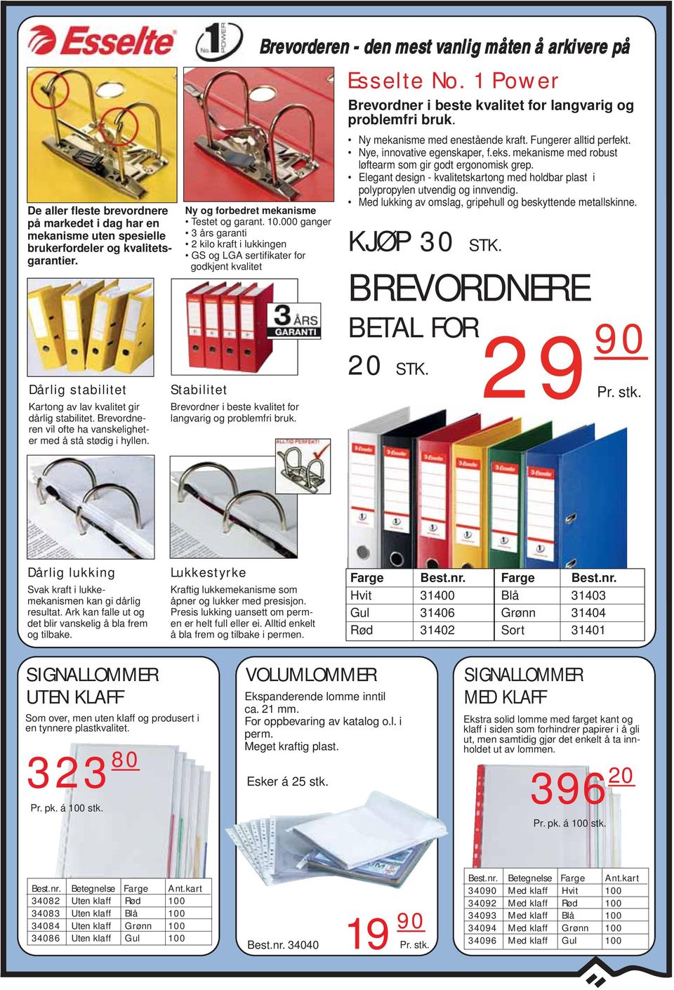 Brevordneren vil ofte ha vanskeligheter med å stå stødig i hyllen. Ny og forbedret mekanisme Testet og garant. 10.