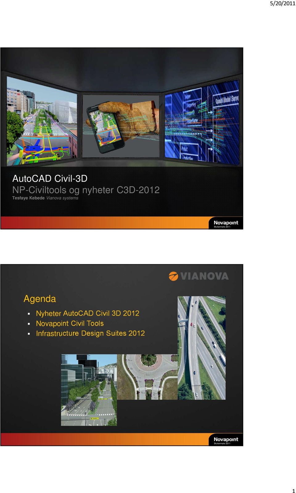 Agenda Nyheter AutoCAD Civil 3D 2012