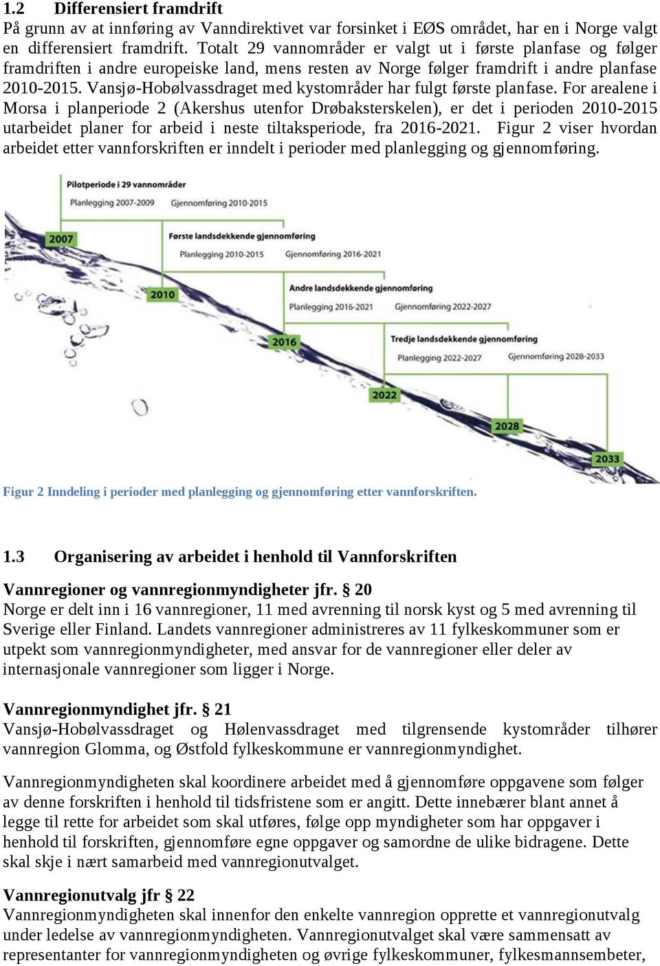 Vansjø-Hobølvassdraget med kystområder har fulgt første planfase.