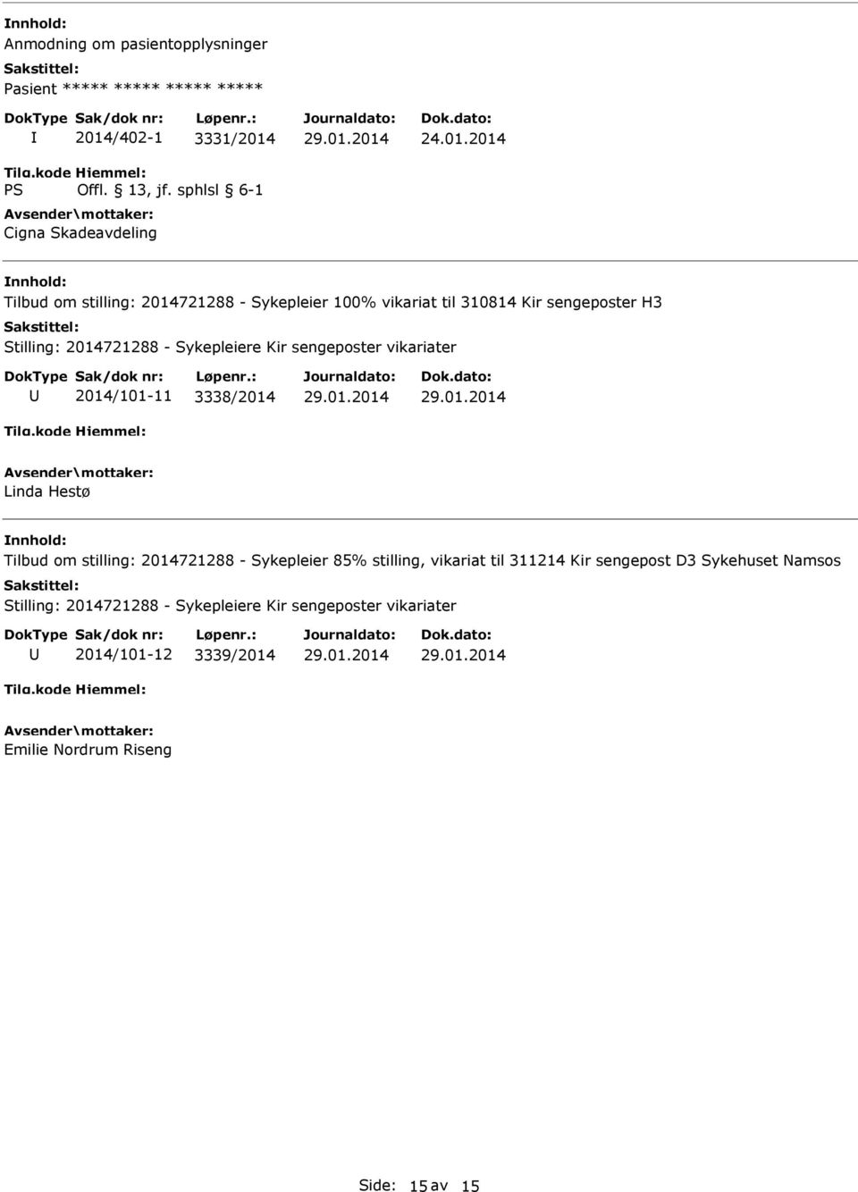 Cigna Skadeavdeling 24.01.