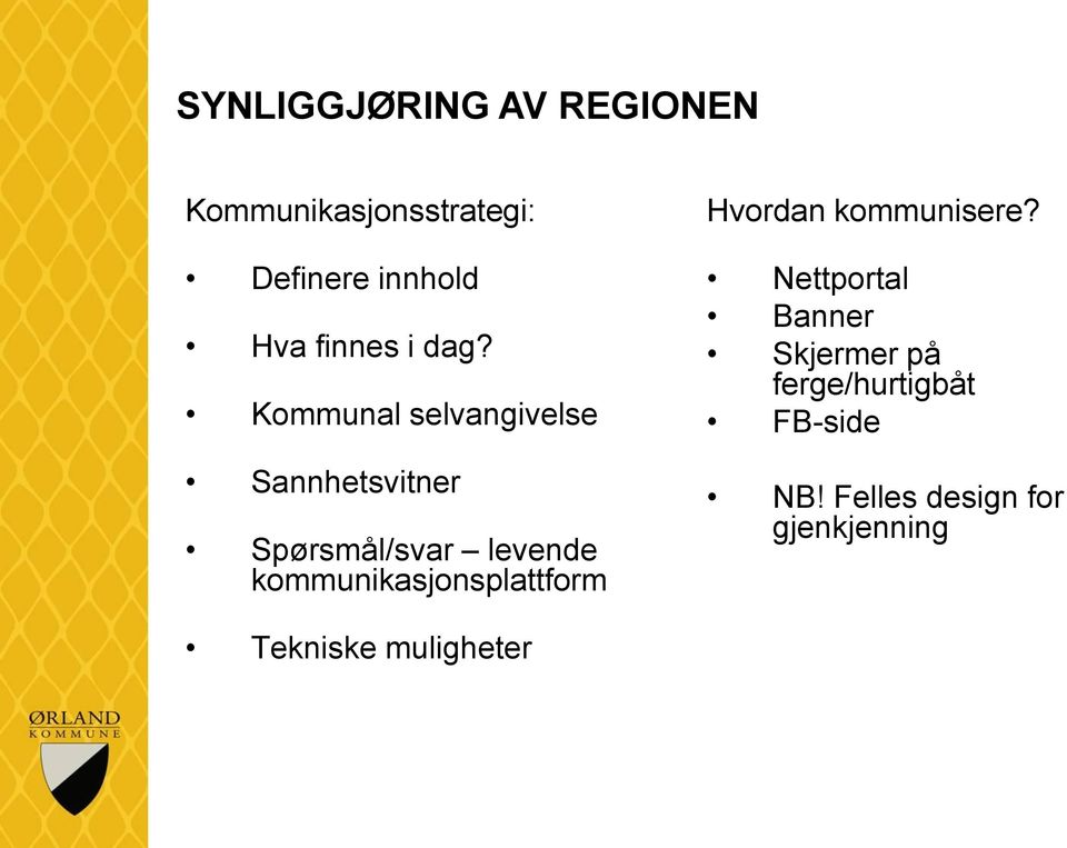 Kommunal selvangivelse Sannhetsvitner Spørsmål/svar levende