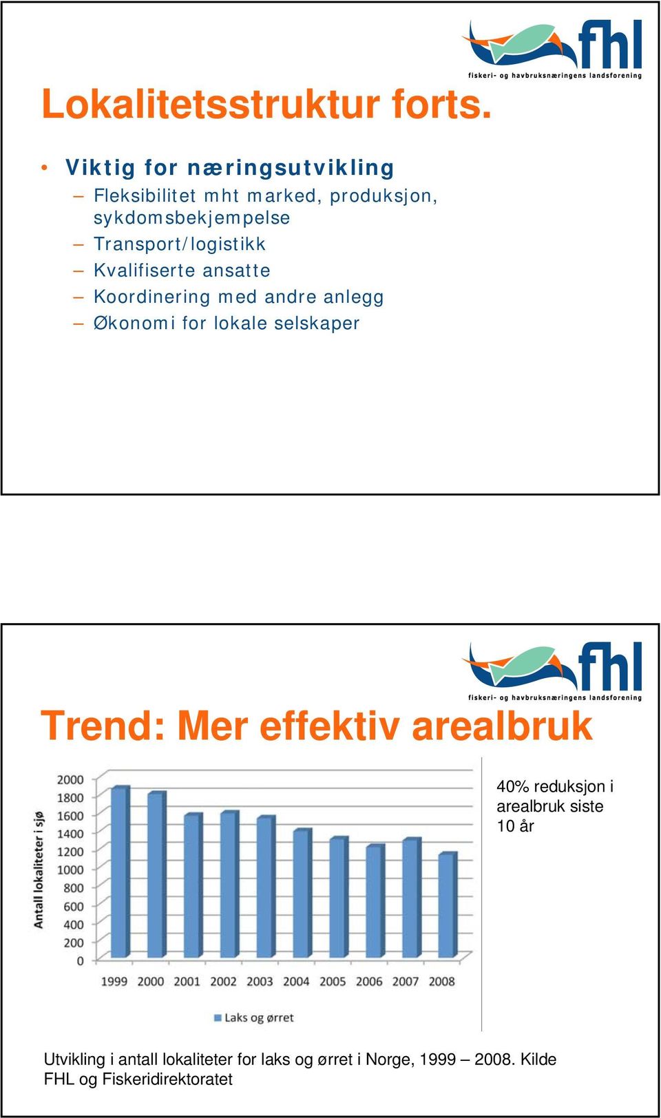 Transport/logistikk Kvalifiserte ansatte Koordinering med andre anlegg Økonomi for lokale