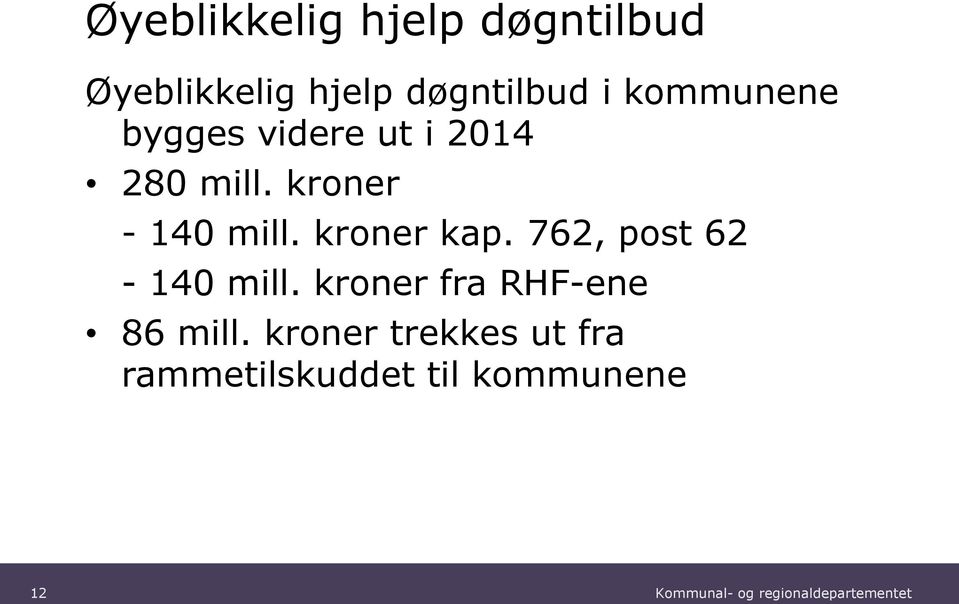 kroner - 140 mill. kroner kap. 762, post 62-140 mill.