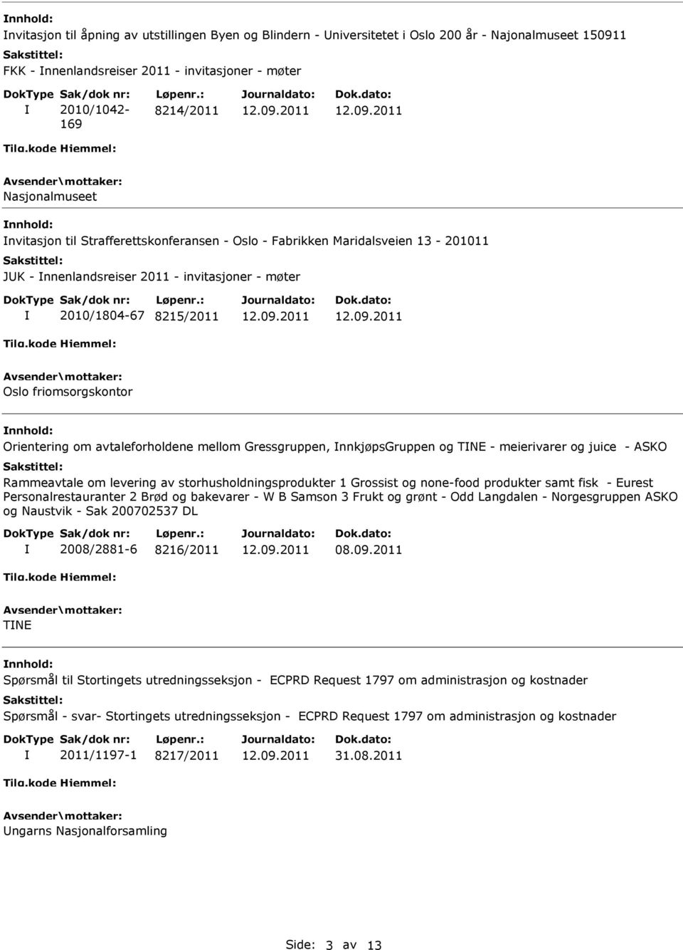 nnhold: Orientering om avtaleforholdene mellom Gressgruppen, nnkjøpsgruppen og TNE - meierivarer og juice - ASKO Rammeavtale om levering av storhusholdningsprodukter 1 Grossist og none-food produkter