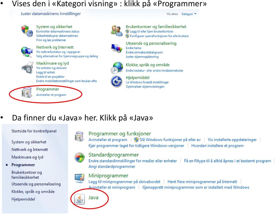 «Programmer» Da finner