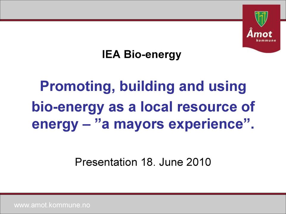 a local resource of energy a