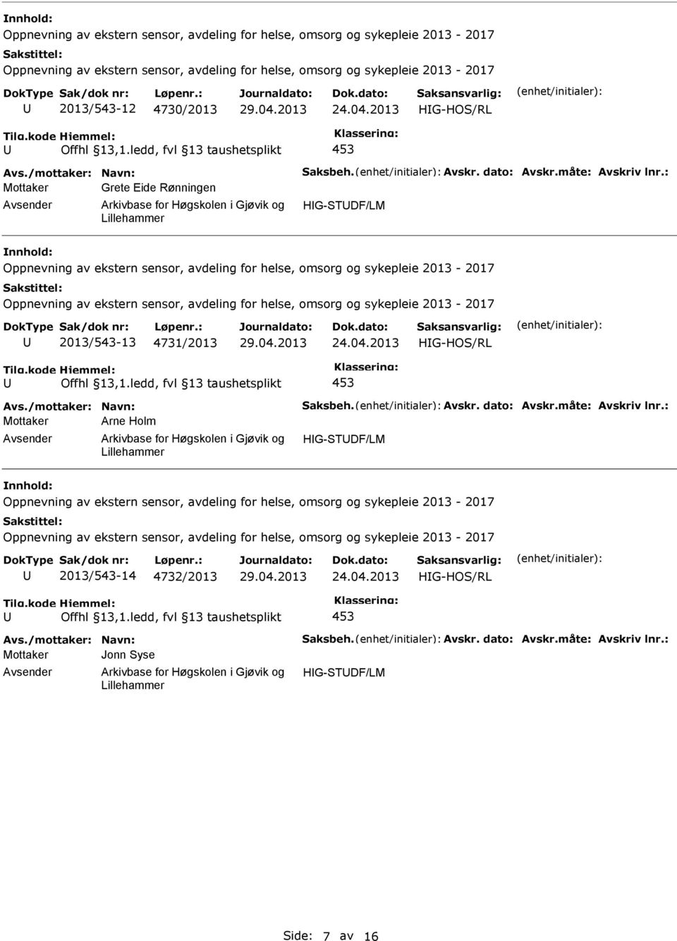 4731/2013 24.04.2013 HG-HO/RL Offhl 13,1.