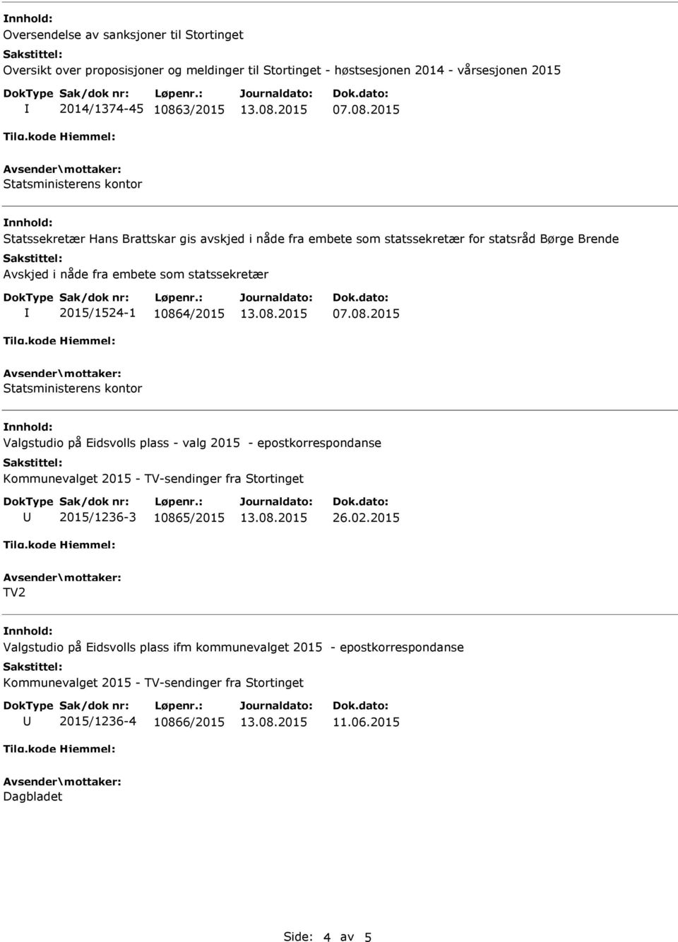 nåde fra embete som statssekretær 2015/1524-1 1086