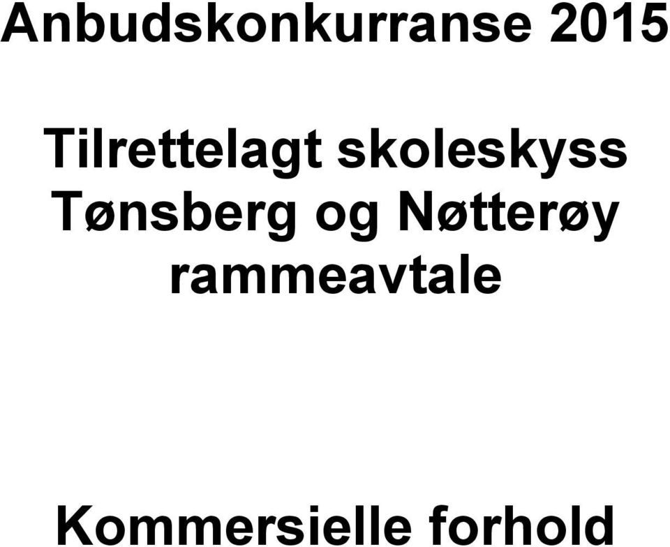 skoleskyss Tønsberg