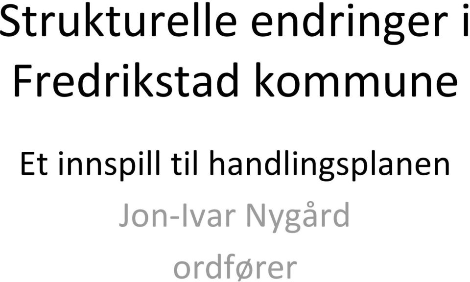 innspill til