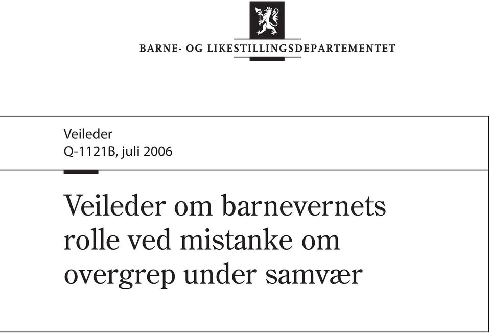 barnevernets rolle ved